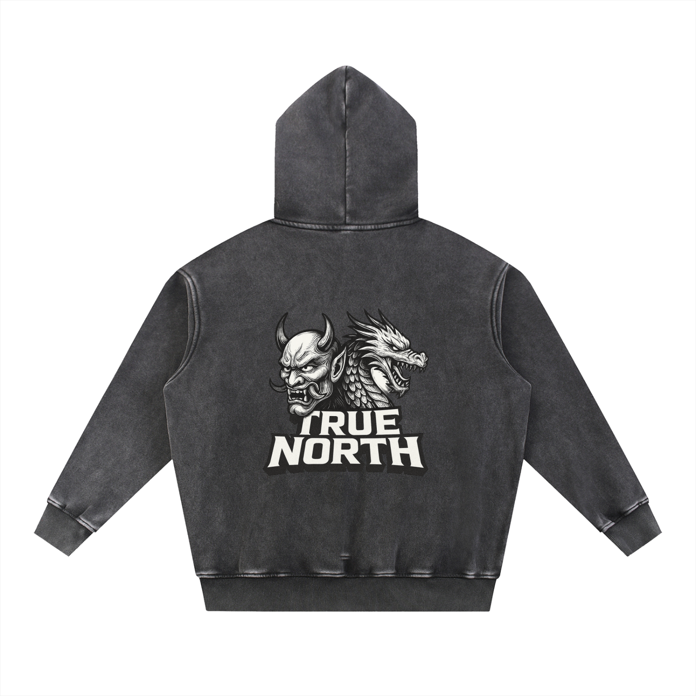 Snow Wash Fleece Oversize Hoodie