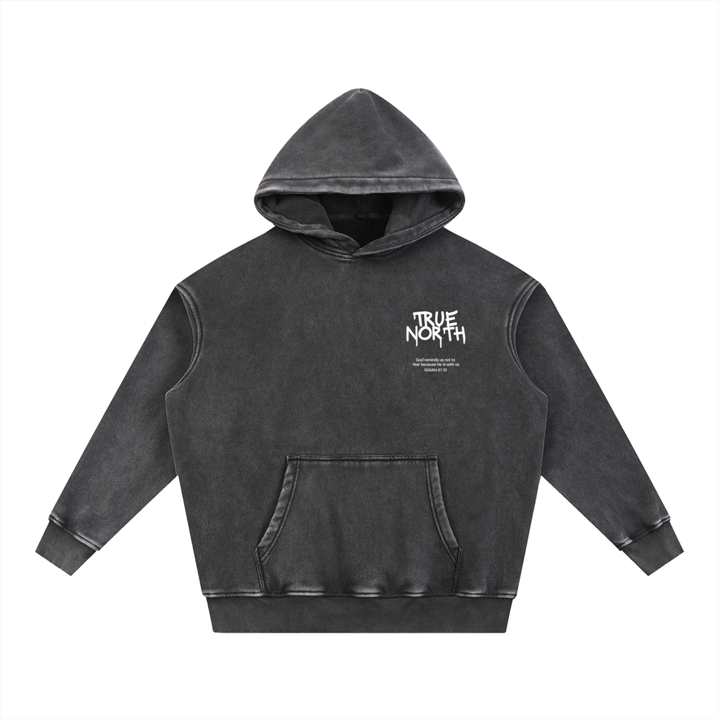 Snow Wash Fleece Oversize Hoodie