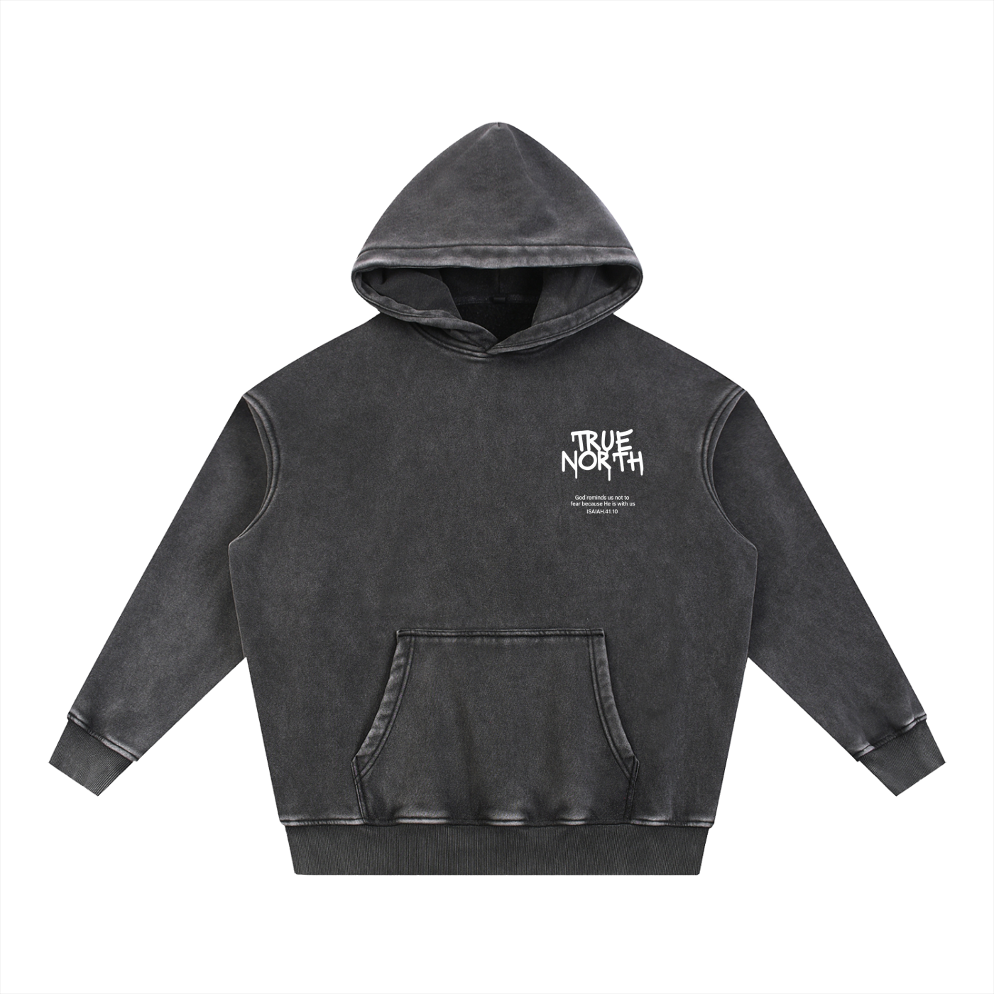 Snow Wash Fleece Oversize Hoodie
