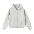 Zip-Through Boxy Fleece Hoodie