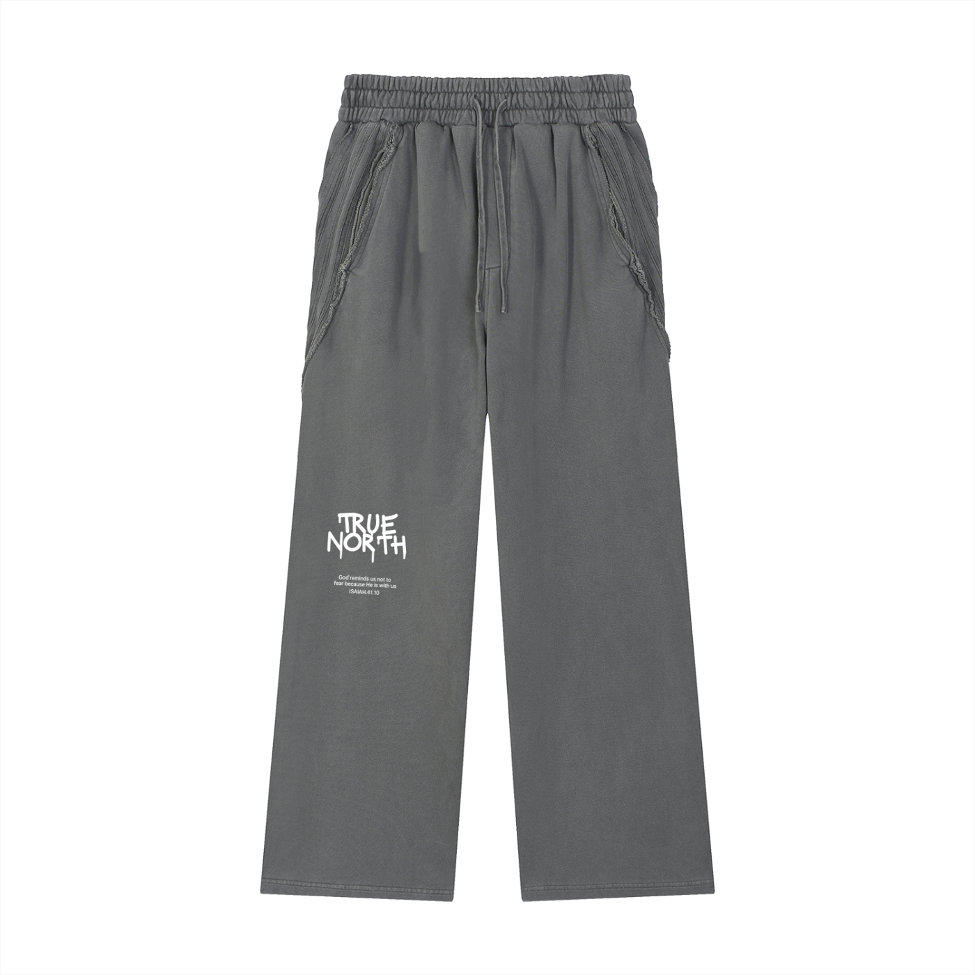 Snow Washed Tape Raw Edge Sweatpants